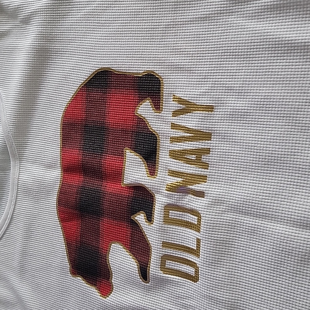 Old Navy. Thermal.plaid bear shirt. Xxl